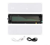 AK2515 Analyseur de spectre audio avec affichage VFD Sonomètre, Visualiseur de fréquence musicale pour la surveillance du niveau de signal, entrée audio AUX MIC