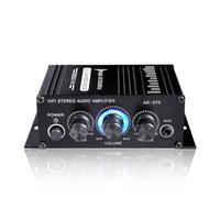 AK270 400W 12V Voiture stéréo hi-fi puissante amplificateur BASSE Audio amp Music Player Carrière de voiture Classe D Car Home Sound Power Amp(12V adapter for home)
