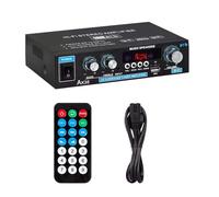 AK35 BT5.0 Amplificateur de puissance audio stéréo Prise en charge du volume Treble Bass Control 30 W + 30 W Sortie pour système audio de bureau à domicile