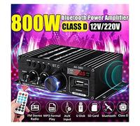 AK380 / AK370 / AK170 400W * 2 2 Channel Bluetooth HIFI Amplificateur de puissance Home voiture audio isposition à distance Féminin Radio AUX USB/SD(AK380)