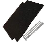 AK505AE1 FILTRE CHARBON (335X195MM) + 4 LAMELLES DE FIXATION POUR HOTTE BRANDT - 74X5766