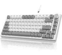 AK820PRO Clavier Mécanique avec écran Smart TFT et Knob,sans Fil 2,4G/BT5.1/USB-C Filaire,Disposition ANSI 75%,Hot Swappable,Rétroéclairage RVB,Gift Switches Linéaire,pour PC,Mac (Violet)