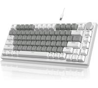 AK820PRO Clavier Mécanique avec écran Smart TFT et Knob,sans Fil 2,4G/BT5.1/USB-C Filaire,Disposition ANSI 75%,Hot Swappable,Rétroéclairage RVB,Gift Switches Linéaire,pour PC,Mac (Violet)