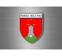 Akacha Autocollant Sticker Voiture Blason Ville departement adhesif Porto Vecchio Corse
