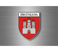 Akacha Autocollant Sticker Voiture Blason Ville Drapeau ecusson Bratislava Slovaquie