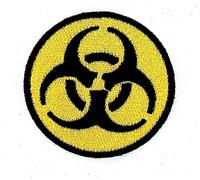 Akacha Patch ecusson brodé Backpack thermocollant Biohazard Danger Chimique Zombie