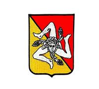 Akacha Patch ecusson brodé Drapeau Backpack Blason sicile Sicilia sicilien thermocolla