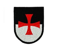 Akacha Patch ecusson brodé Drapeau Backpack Blason templier croisade Airsoft
