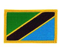 Akacha Patch écusson brodé Drapeau Tanzanie Tanzania Flag thermocollant Backpack