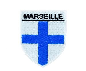 Akacha Patch ecusson brodé thermocollant Blason Ville Marseille Souvenir armoirie