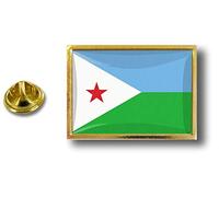 Akacha pins pin Badge pin's Metal avec Pince Papillon Drapeau Djibouti