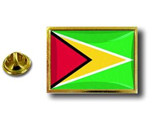 Akacha pins pin Badge pin's Metal avec Pince Papillon Drapeau Guyana