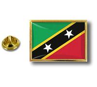 Akacha pins pin Badge pin's Metal avec Pince Papillon Drapeau Saint Kitts Nevis