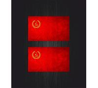 Akachafactory 2X Autocollant Sticker Voiture Drapeau Russie Blason URSS CCCP sovietique Russe