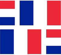 Akachafactory 4 x Autocollant Sticker Voiture Moto Valise pc Portable Drapeau France franais