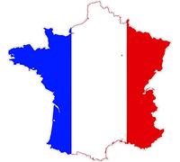 Akachafactory Autocollant Sticker adhesif Voiture Vinyle Drapeau Carte France franais
