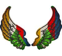 Akachafactory Autocollant Sticker Ailes Biker Motard Drapeau Pays COM Comores