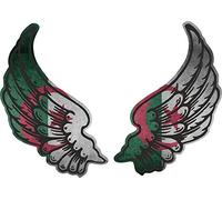 Akachafactory Autocollant Sticker Ailes Biker Motard Drapeau Pays DZ Algerie
