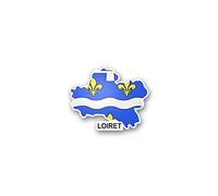 Akachafactory Autocollant Sticker Carte Drapeau departement Exterieur loiret