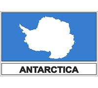 Akachafactory Autocollant Sticker Drapeau AQ antartique