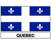 Akachafactory Autocollant Sticker Drapeau Canada Quebec
