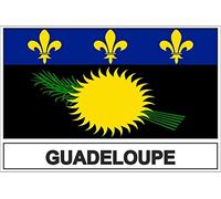 Akachafactory Autocollant Sticker Drapeau GP Guadeloupe