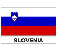 Akachafactory Autocollant Sticker Drapeau SLO slovenie