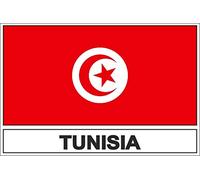 Akachafactory Autocollant Sticker Drapeau TN Tunisie