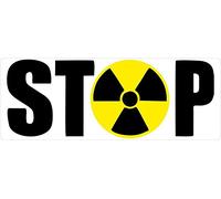 Akachafactory Autocollant Sticker Laptop Voiture Moto Anti Stop nucleaire