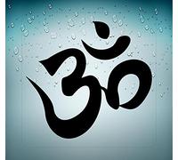 Akachafactory Autocollant Sticker Laptop Voiture Moto Om aum Yoga Symbole Hindouisme