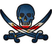 Akachafactory Autocollant Sticker Pirate Jack Rackham Calico Drapeau Pays CV Cabo Verde