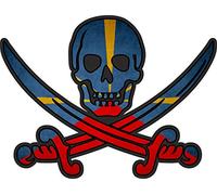 Akachafactory Autocollant Sticker Pirate Jack Rackham Calico Drapeau Pays RE ile de la Reunion