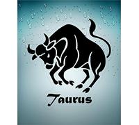 Akachafactory Autocollant Sticker Signe Zodiaque Astrologie Taurus Taureau Transparent Voiture