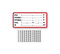 Akachafactory Autocollant Sticker Vinyl Plaque de Tare Adhesive vehicule