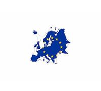 Akachafactory Autocollant Sticker Vinyl Voiture Moto adhesif Carte Drapeau Europe européen Union ce UE