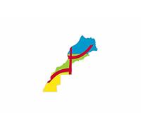 Akachafactory Autocollant Sticker Vinyl Voiture Moto adhesif Carte Drapeau kabylie berberes Maroc