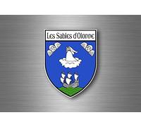 Akachafactory Autocollant Sticker Voiture Blason Ville departement adhesif sables d'olonne