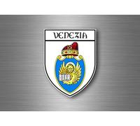 Akachafactory Autocollant Sticker Voiture Blason Ville Drapeau ecusson Venise Venice Italie