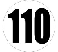 Akachafactory Autocollant Sticker Voiture Camion limitation Limite Vitesse 110 km/h Panneau