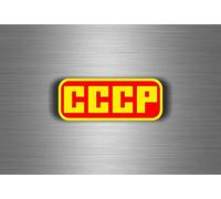 Akachafactory Autocollant Sticker Voiture Drapeau URSS Russie sovietique CCCP Russe Soviet r1