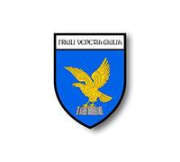 Akachafactory Autocollant Sticker Voiture Moto Blason Drapeau Italie Friuli Venezia Giulia