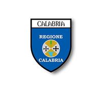 Akachafactory Autocollant Sticker Voiture Moto Blason Ville Drapeau calabre Calabria Italie