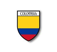 Akachafactory Autocollant Sticker Voiture Moto Blason Ville Drapeau Colombie colombien