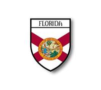Akachafactory Autocollant Sticker Voiture Moto Blason Ville Drapeau Etats USA Floride