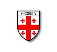 Akachafactory Autocollant Sticker Voiture Moto Blason Ville Drapeau Georgie georgien