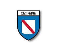 Akachafactory Autocollant Sticker Voiture Moto Blason Ville Drapeau Italie Campania