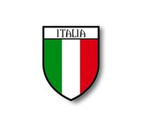 Akachafactory Autocollant Sticker Voiture Moto Blason Ville Drapeau Italie Italien