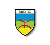Akachafactory Autocollant Sticker Voiture Moto Blason Ville Drapeau kabylie berberes
