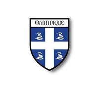 Akachafactory Autocollant Sticker Voiture Moto Blason Ville Drapeau Martinique