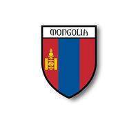 Akachafactory Autocollant Sticker Voiture Moto Blason Ville Drapeau Mongolie mongole